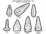 Coloring Texas Arrowheads Arrowhead Pages Template Artifacts Cool Prehistoric sketch template