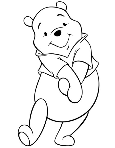 pooh bear drawing coloring home