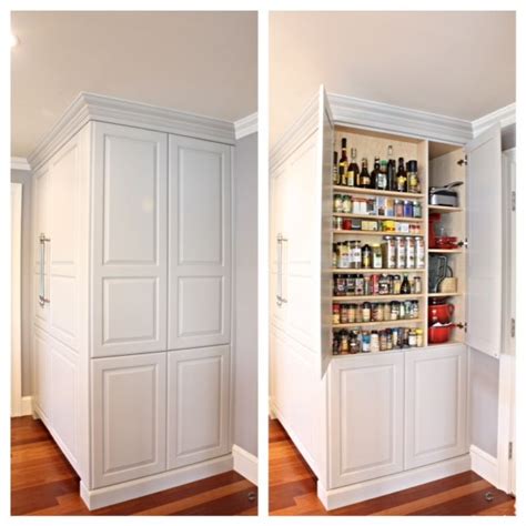 kitchen pantry large custom pantry  deep matching