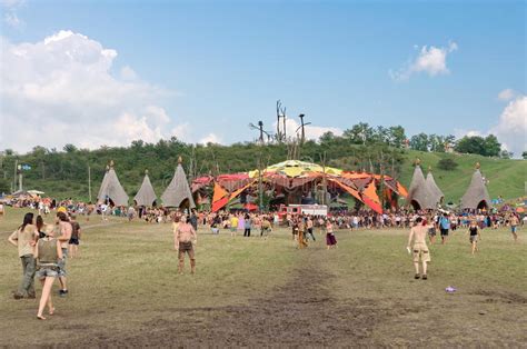 ozora psychedelic music festival hungary editorial photo