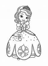 Princess Coloring Pages Drawing Kids Sofia Disney Girls First Cartoon Sketch Princesses Girl Drawings Printable Characters Cute Color раскраски Getdrawings sketch template