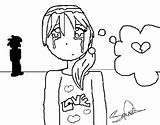 Coloring Crying Little Girl Coloringcrew sketch template
