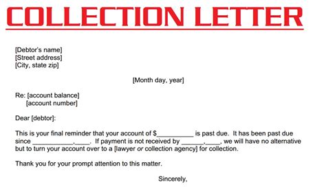 collection letter  december