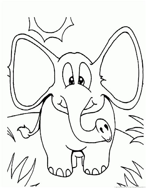 elephant coloring pages part
