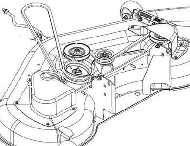 belt diagram   john deere mower  fixya