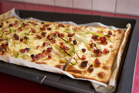 flammkuchen mit fertigteig und rezept von tante fanny