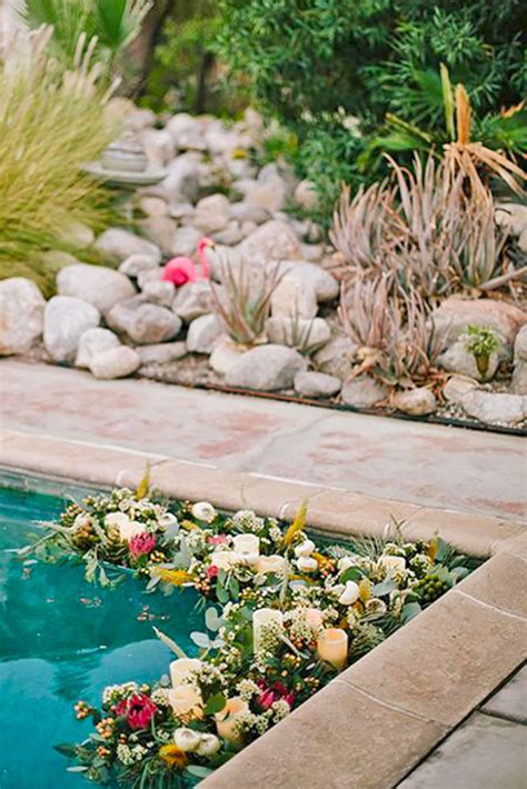 Best Inspirations 45 Awesome Pool Wedding Decorations Ideas Pool