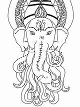 Hindu Gods Goddesses Mythology sketch template
