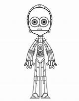 Fourth Coloriage Nerdy Fashionably C3po Coloriages Emoji sketch template
