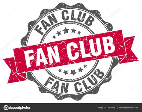 fan club stamp sign seal stock vector  aquirb