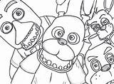 Fnaf Coloring Pages Freddy Golden Sheets Getcolorings sketch template