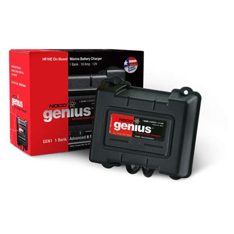 noco genius  bank  board marine battery charger  boat electrical  sportsmans guide