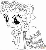 Pony Little Coloring Pages Equestria Belle Print Sweetie Supercoloring Book Sheets Template sketch template