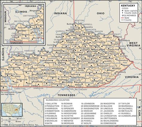 state  county maps  kentucky