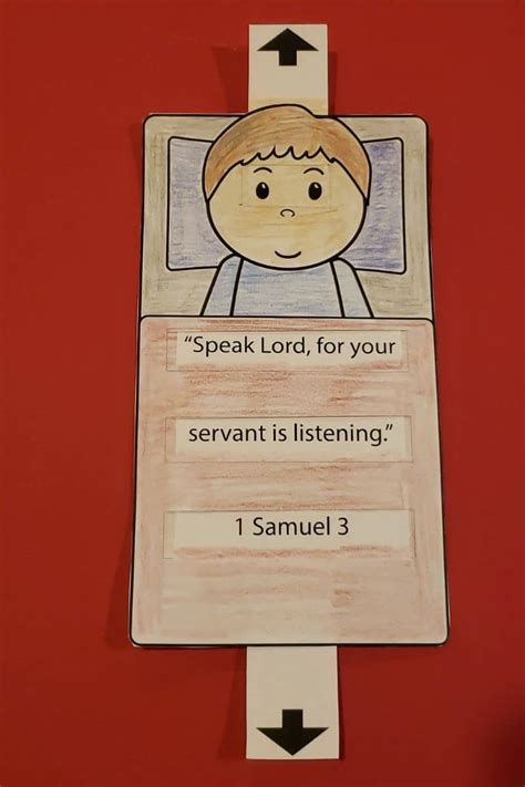 samuel listens craft  bible crafts  activities