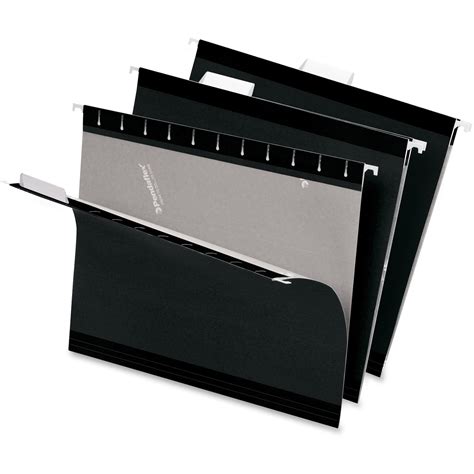 pendaflex pfxbla reinforced hanging folders  box black