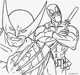 Wolverine Deadpool Cool2bkids sketch template