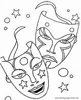 Coloring Pages Printable Holiday Color Kids Birthday Season Theatre Sheets Masks Sheet Found Birthdays sketch template
