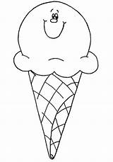 Ice Cream Coloring Cone Pages Snow Printable Kids Preschool Smile Print Color Getcolorings Summer Drawing Sheets sketch template