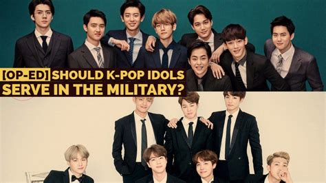 [op ed] should k pop idols serve in the military allkpop