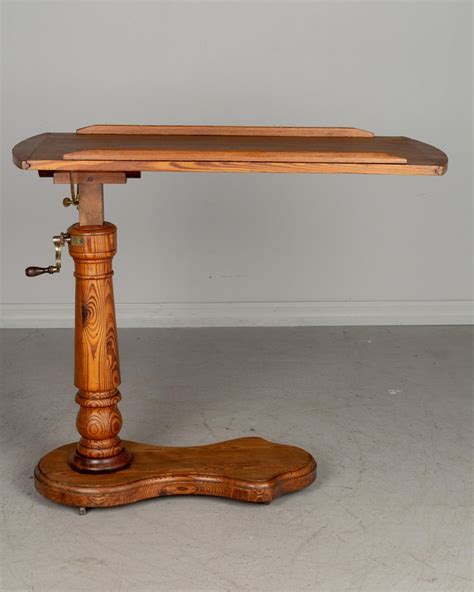 century french adjustable tilt top tray table  stdibs