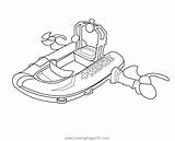 Glider Splashdown Coloringpages101 Peely Agent sketch template
