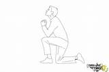 Kneeling Draw Person Knees Their Drawing Step Easy Posture People Kids Illustration Steps Coloring Drawingnow Another Choose Board sketch template