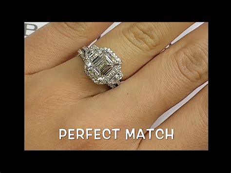 3 carat Emerald Cut Diamond 3-Stone Halo Engagement Ring
