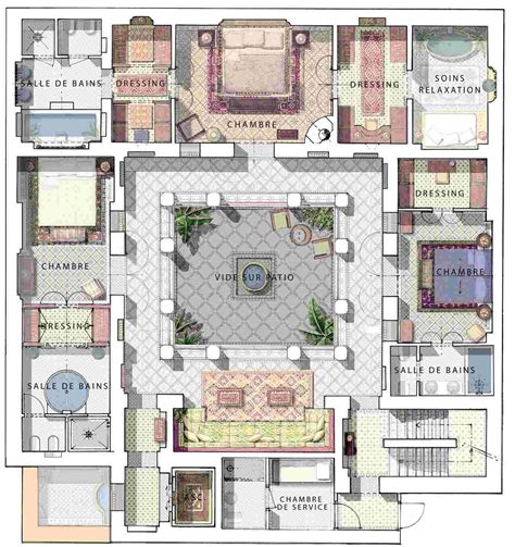 floor plans  interior courtyard image