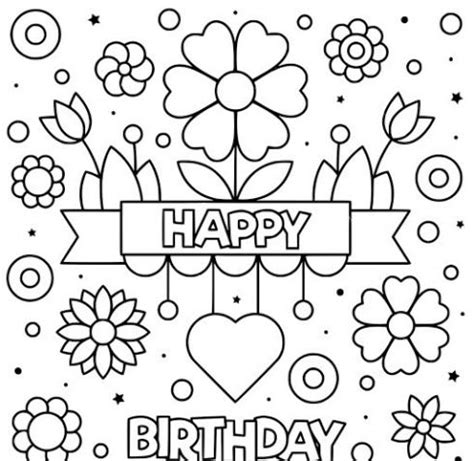 printable birthday coloring pages  dad happy birthday