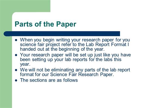 parts   scientific research paper slideshare