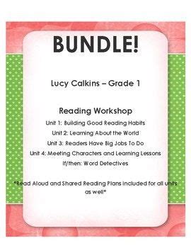 lucy calkins st grade reading workshop bundle  units   read