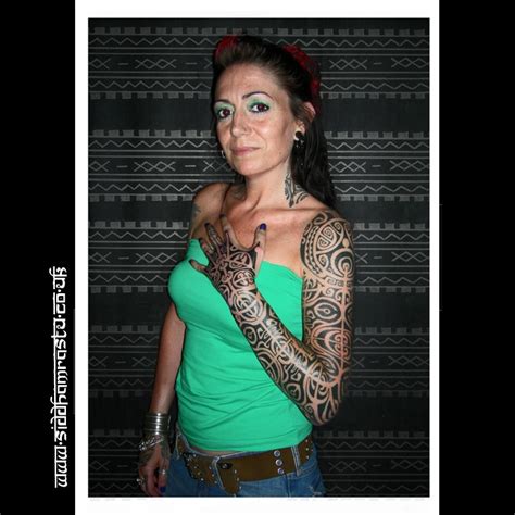 tattoo black tribal blackwork girl arm neck body art pinterest blackwork tattoo