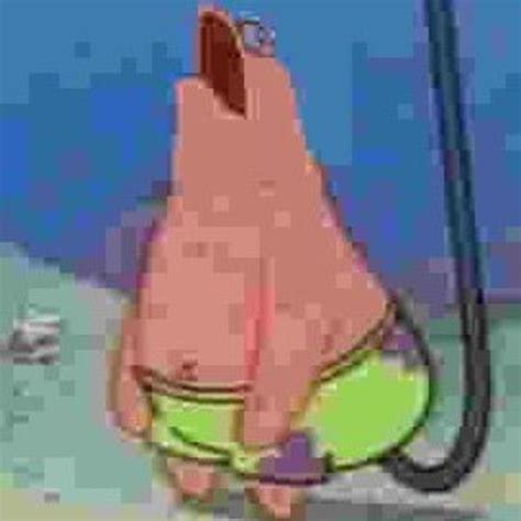 this frame of patrick with a giant hook up his ass funny