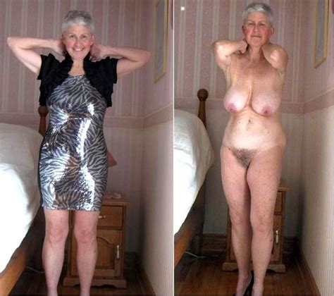 granny dressed undressed porn