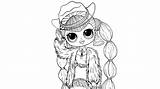 Omg Lol Coloring Pages Diva Lady Dolls Print sketch template