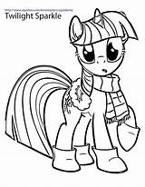 Coloring Pages Pony Christmas Little sketch template
