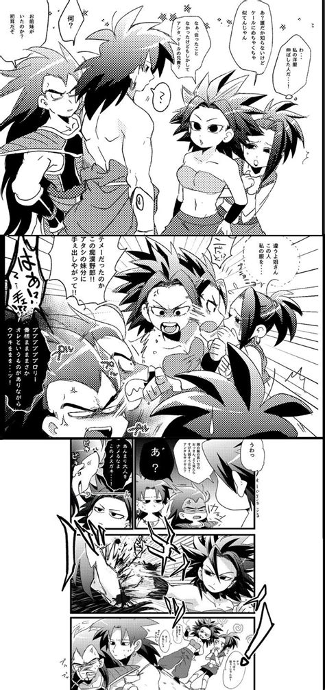 Raditz And Broly Meet Caulifla And Kale In 2020 Dragon