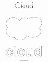 Coloring Cloud Tracing Noodle Built California Usa Twistynoodle sketch template