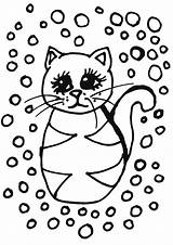 Cat Coloring Pages Printable Kids Tabby Drawing Ice Snow Fine Cream Color Print Getcolorings Therapeutic Hubpages Drawings Suitable Children Simple sketch template