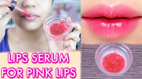 how to get pink lips naturally at home homemade lip serum