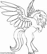 Pegasus Pages Coloring Mlp Template sketch template