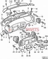 Dashboard Car Drawing Parts Saab Body Getdrawings Esaabparts sketch template