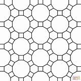 Tessellation Tessellations Hexagon Dodecagon Quadrat Escher Ausmalbilder Supercoloring Pegasus Mosaico Teselado Quadrati Erwachsene Cuadrados Mandala Coloringhome Zapisano Ausmalbild Sechseck sketch template