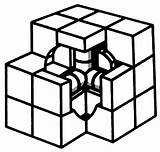 Cube Rubik Rubiks Ruwix sketch template