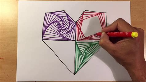 zeichnen lernen leicht tag  abstrakt  fuer anfaenger illusion arte