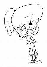 Loud House Coloring Pages Print Coloringtop Lynn Credit Larger sketch template
