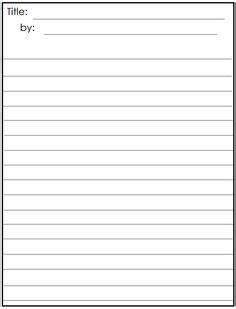 lined paper printables  styles  vision writing paper