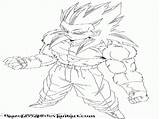 Coloring Gohan Saiyan Super Pages Gif Library Clipart Line Dragon Ball Popular sketch template