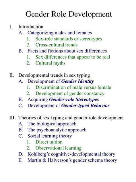 ppt gender role development powerpoint presentation id 331499